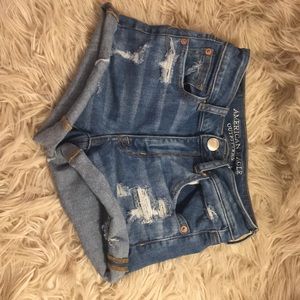 Distressed Jean Shorts